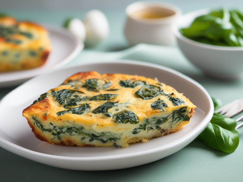 Spinach and Cheese&nbsp;Frittata